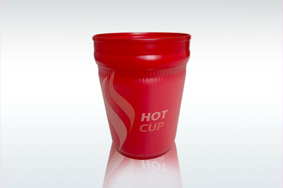 Hot Cup 0,25l PP rot